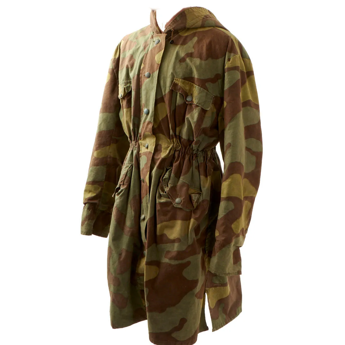 Original German WWII SS Italian Camouflage M1943 Winter Uniform Parka - Rabbit Fur Kharkov