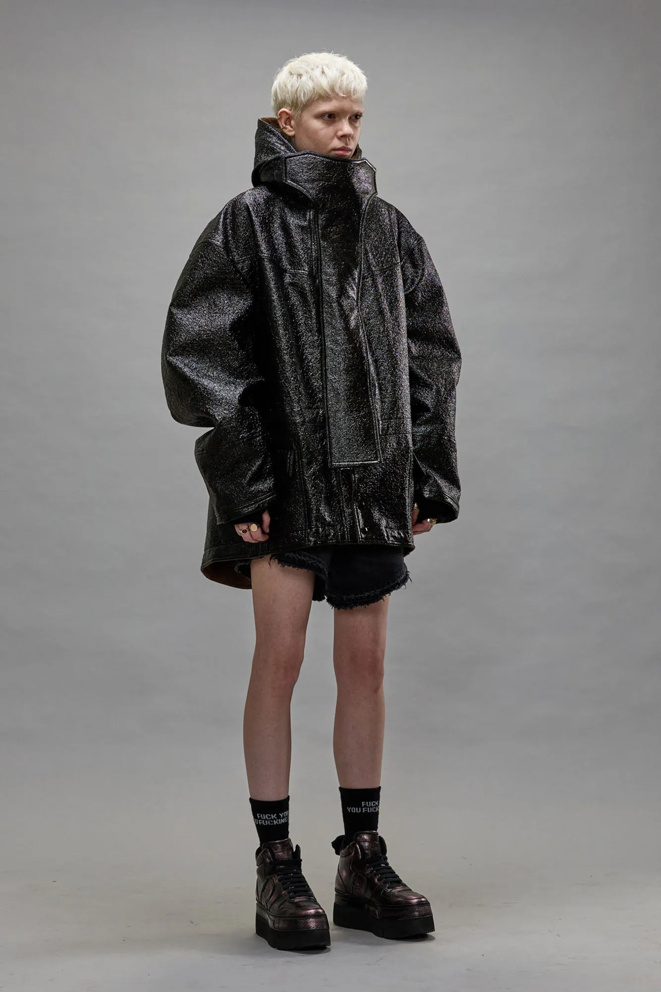 OVERSIZED PARKA - DARK SHINE