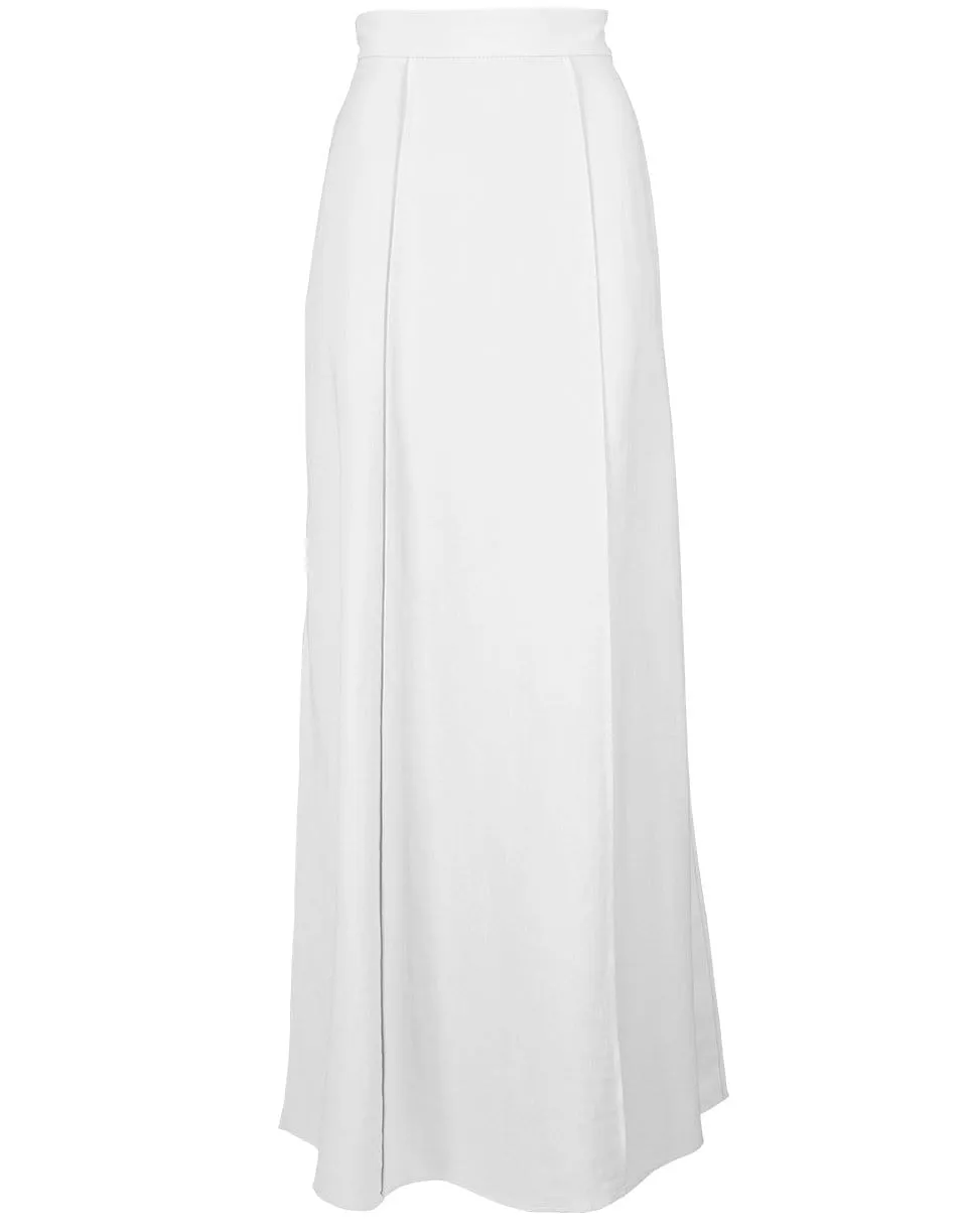 Panama Linen Twill Maxi Skirt