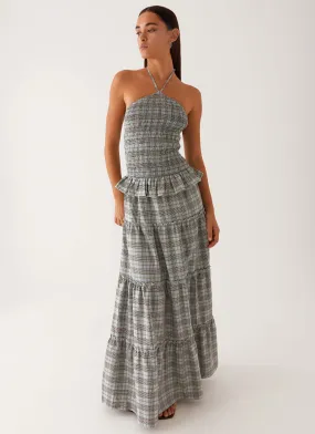 Picture This Maxi Dress - Check