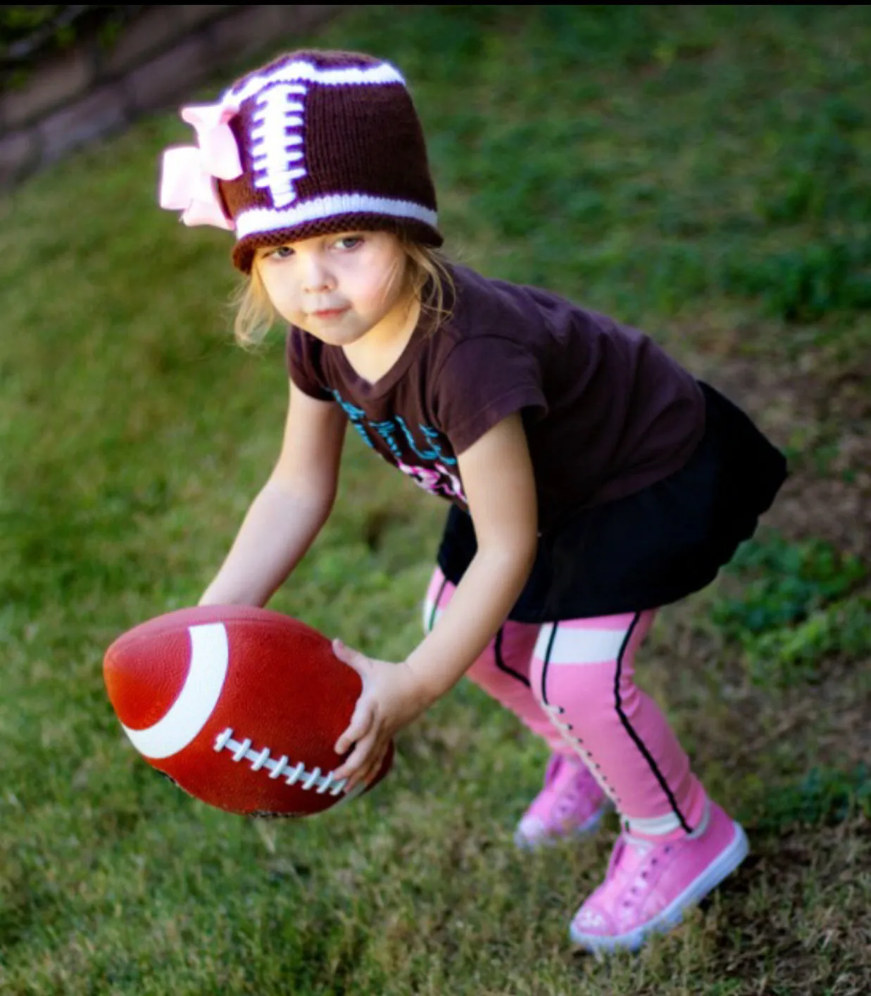 Pink Football Leg Warmers for Baby Girls and Toddlers