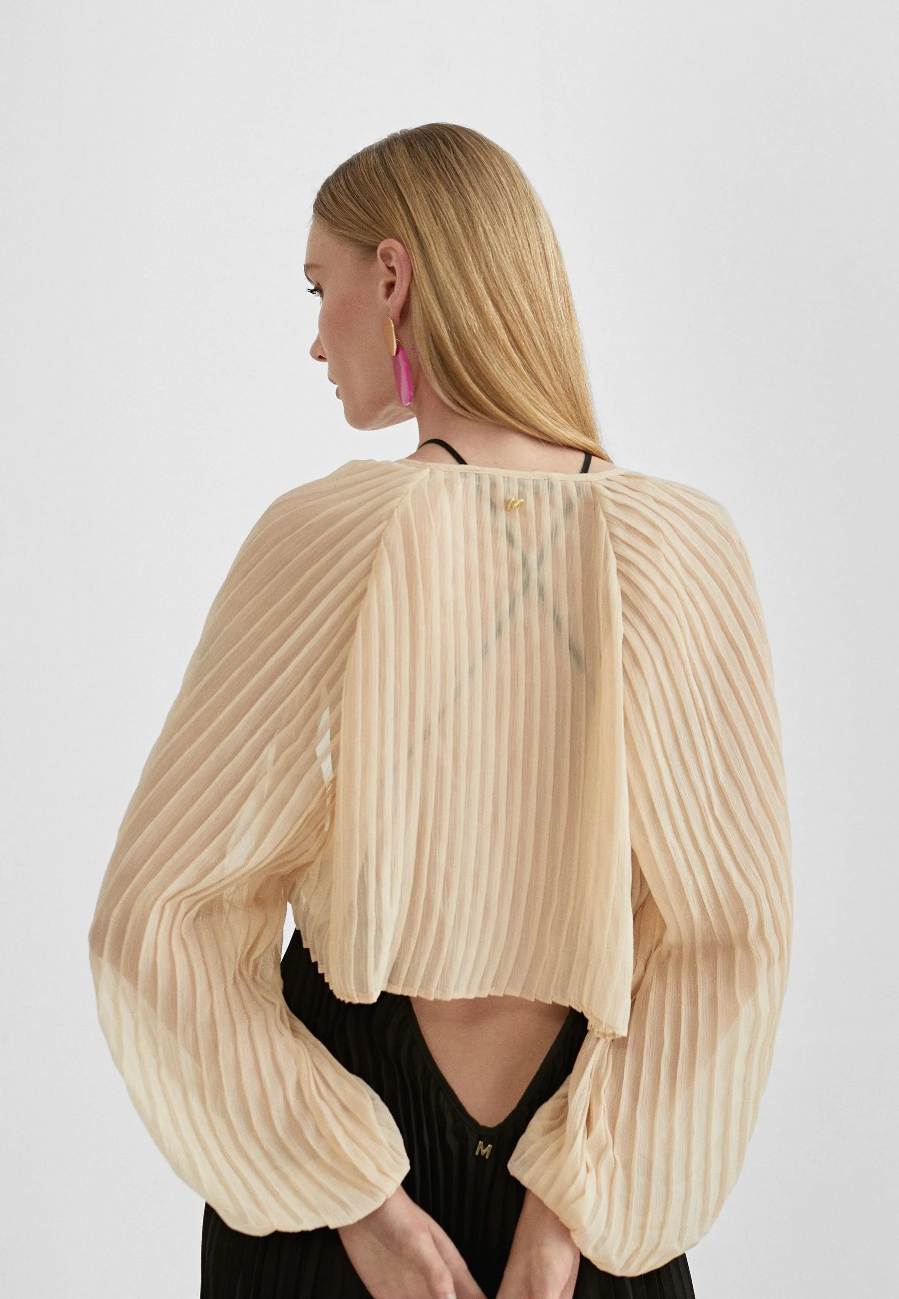 Pleated bolero