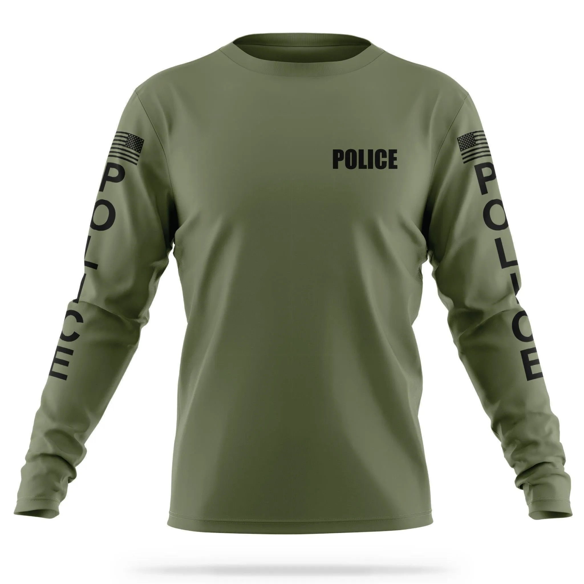 [POLICE] Men's Utility Long Sleeve [GRN/BLK]