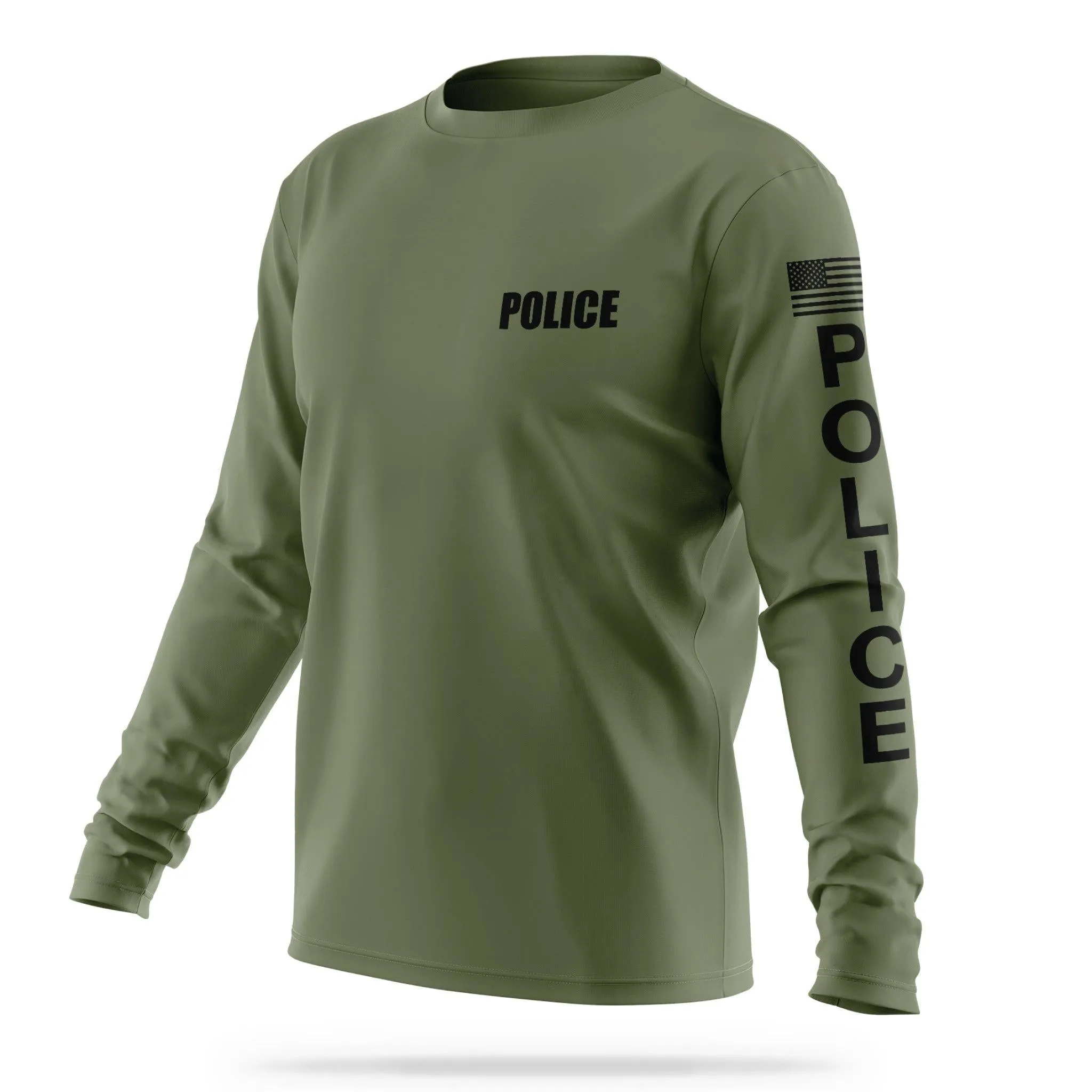 [POLICE] Men's Utility Long Sleeve [GRN/BLK]