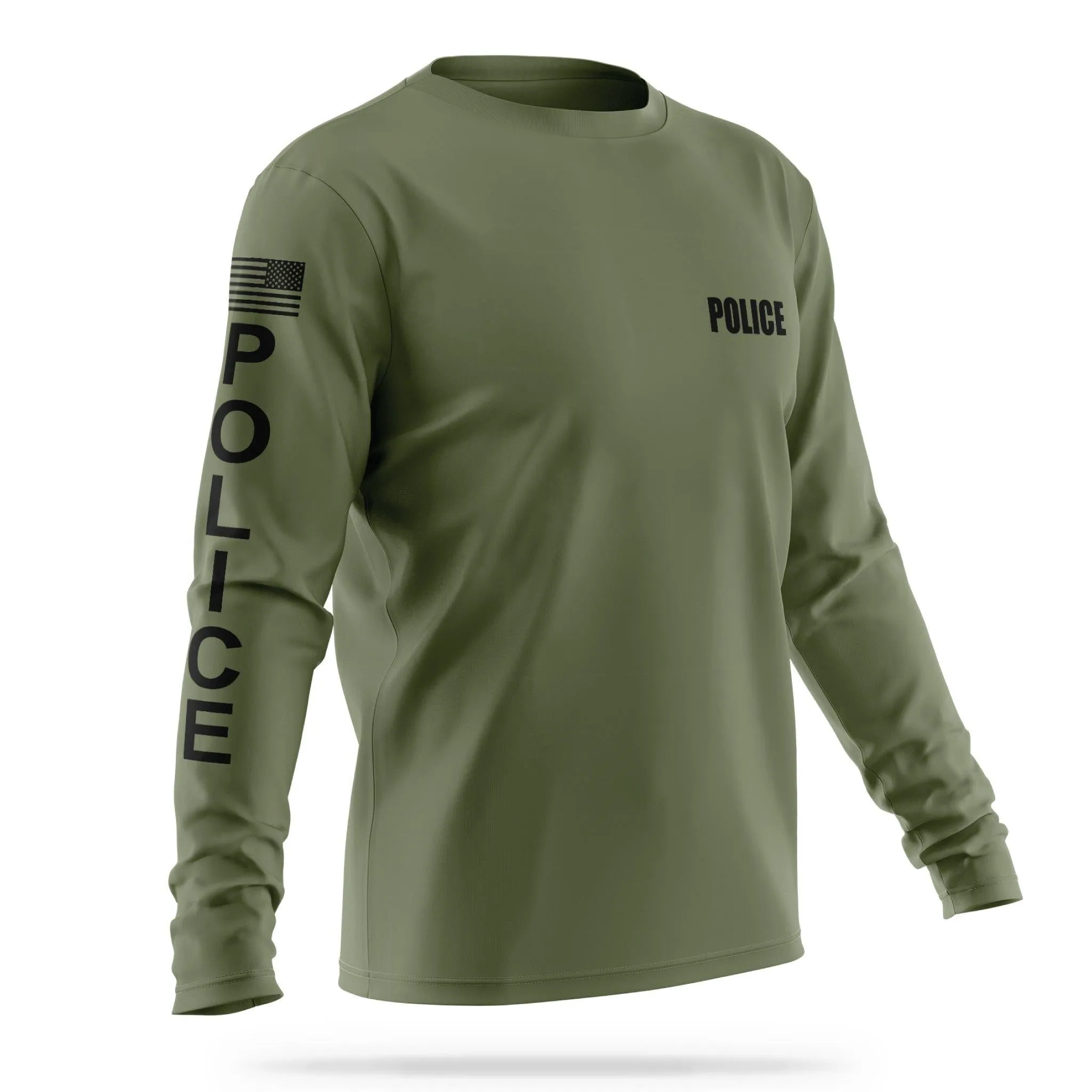 [POLICE] Men's Utility Long Sleeve [GRN/BLK]