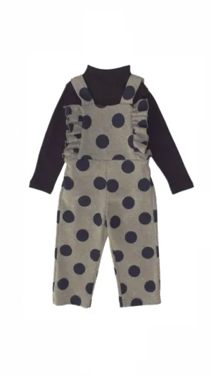 PolkaDot Overall Set