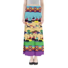 Prairie Bison Full Length Maxi Skirt