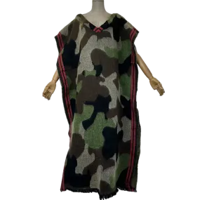 Pre Order:  Stylish Army Green Camouflage Long Kaftan - WINI