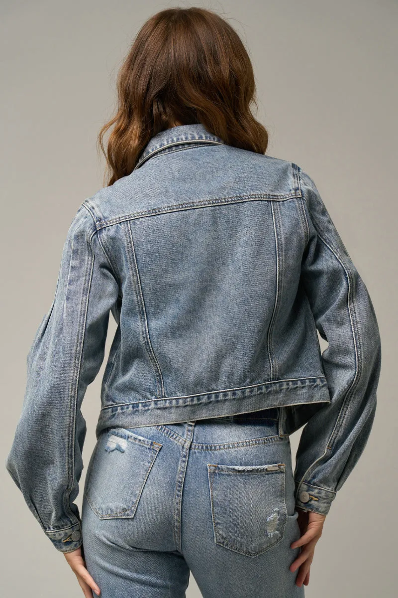 Puff Denim Jacket