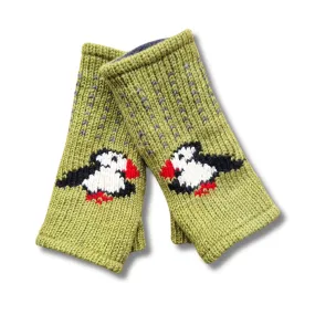 puffin wrist warmers