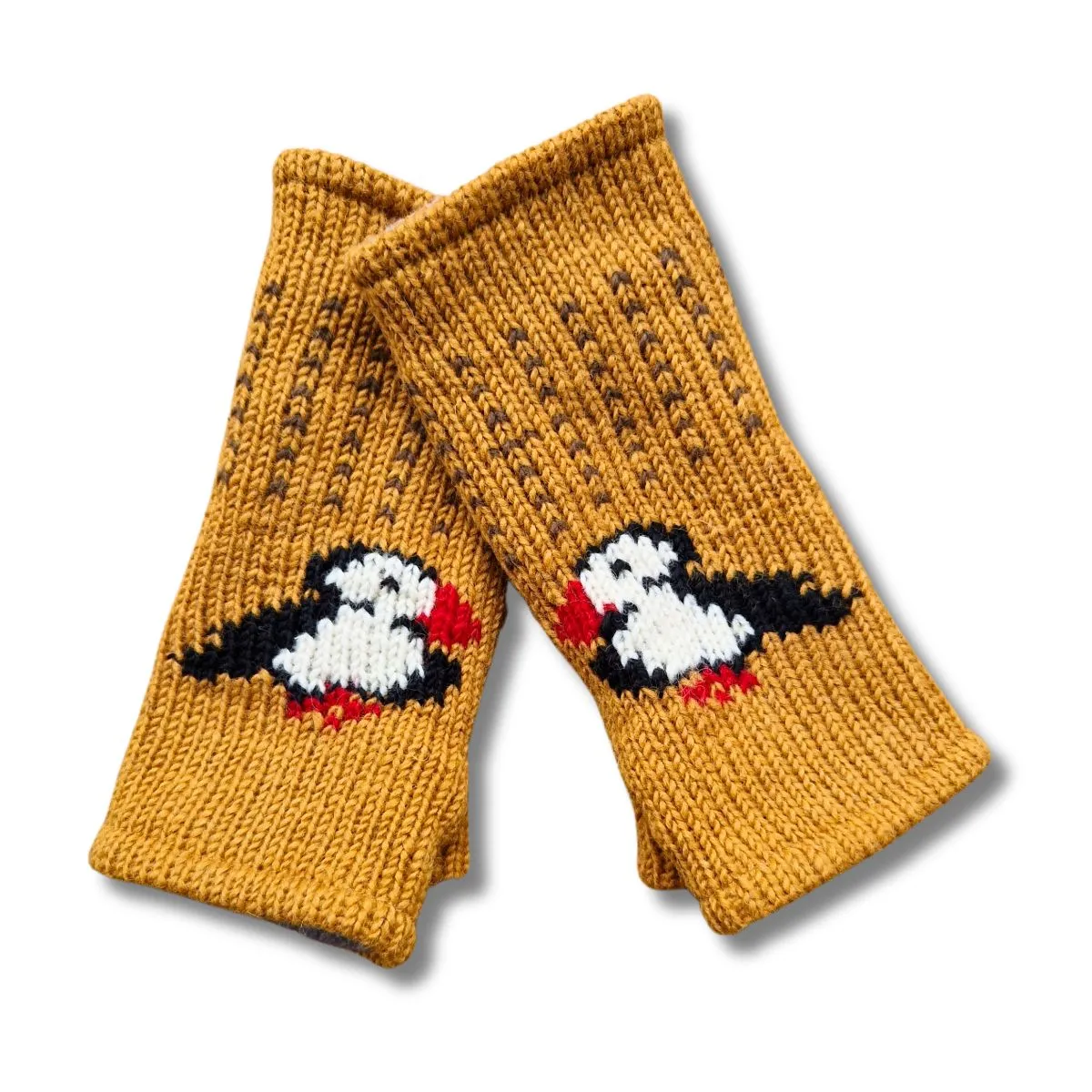 puffin wrist warmers