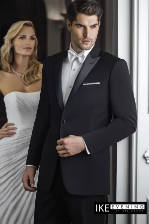 "Evening Peak" Black 1-Button Peak Tuxedo