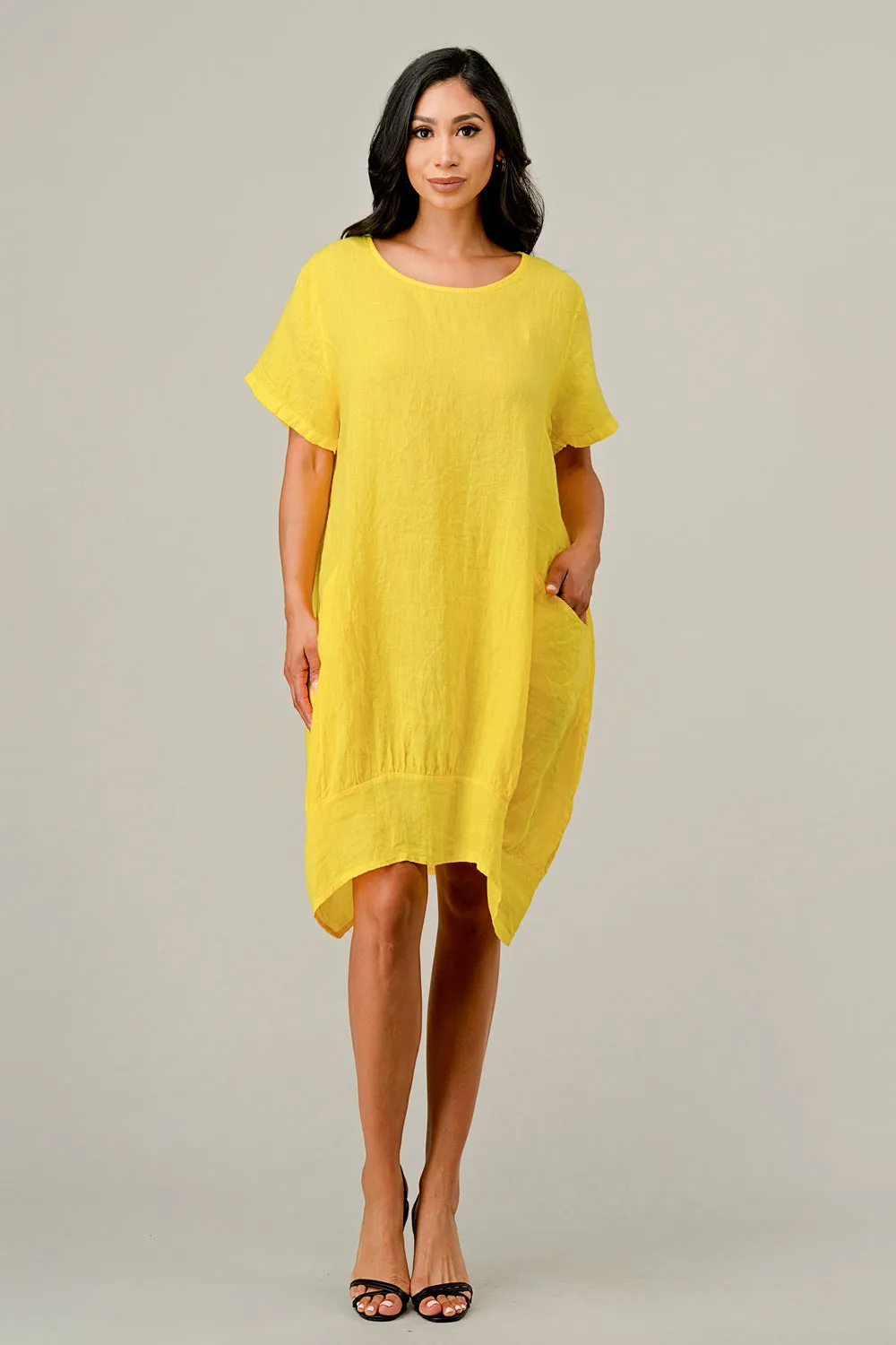 Raw Moda Short Perin Linen Dress