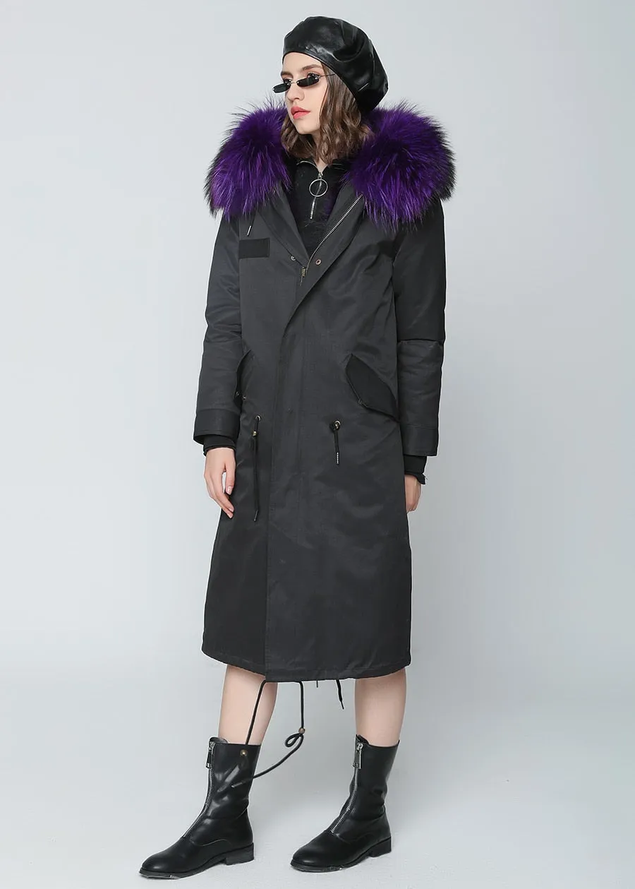 Real Fox Fur Liner Waterproof Coats (Multi - Colors)