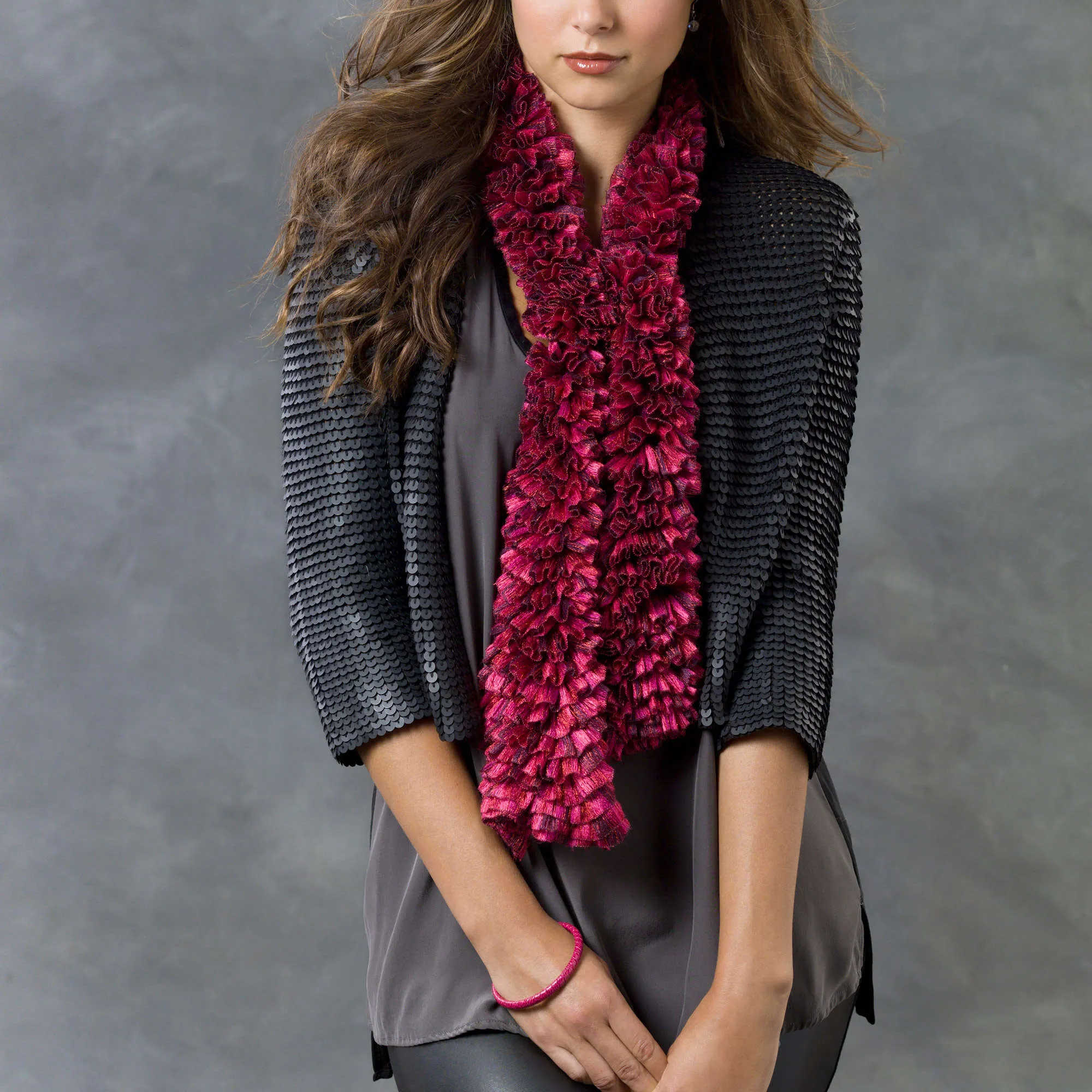 Red Heart Knit Marietta's Scarf