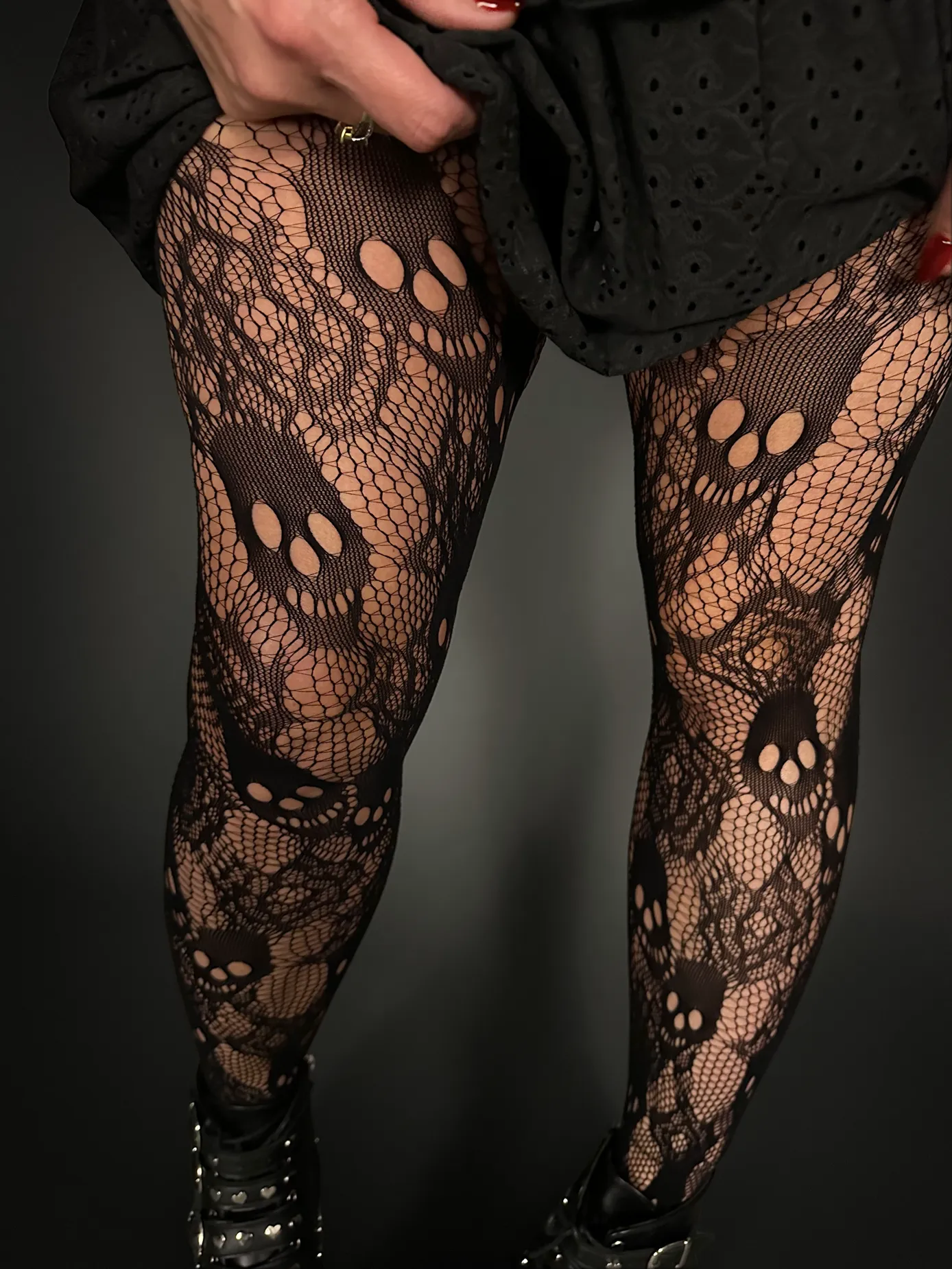 Rose & Skull High Quality Tights by Pamela Mann Made in Italy