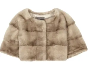 Sarah Mini Mink Fur Jacket Cammeo