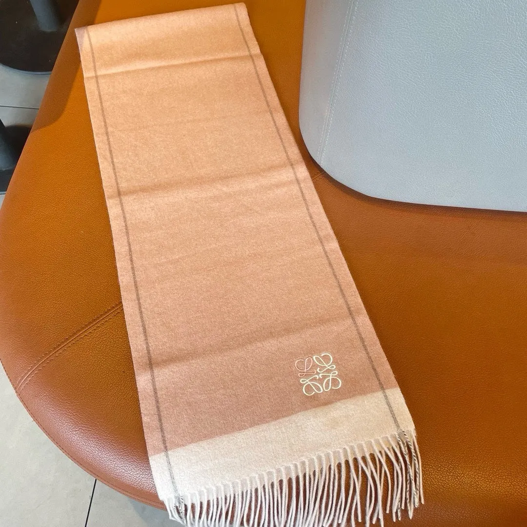 SCARF 180 CM IN PEACH PINK MIX WHITE CASHMERE 410054