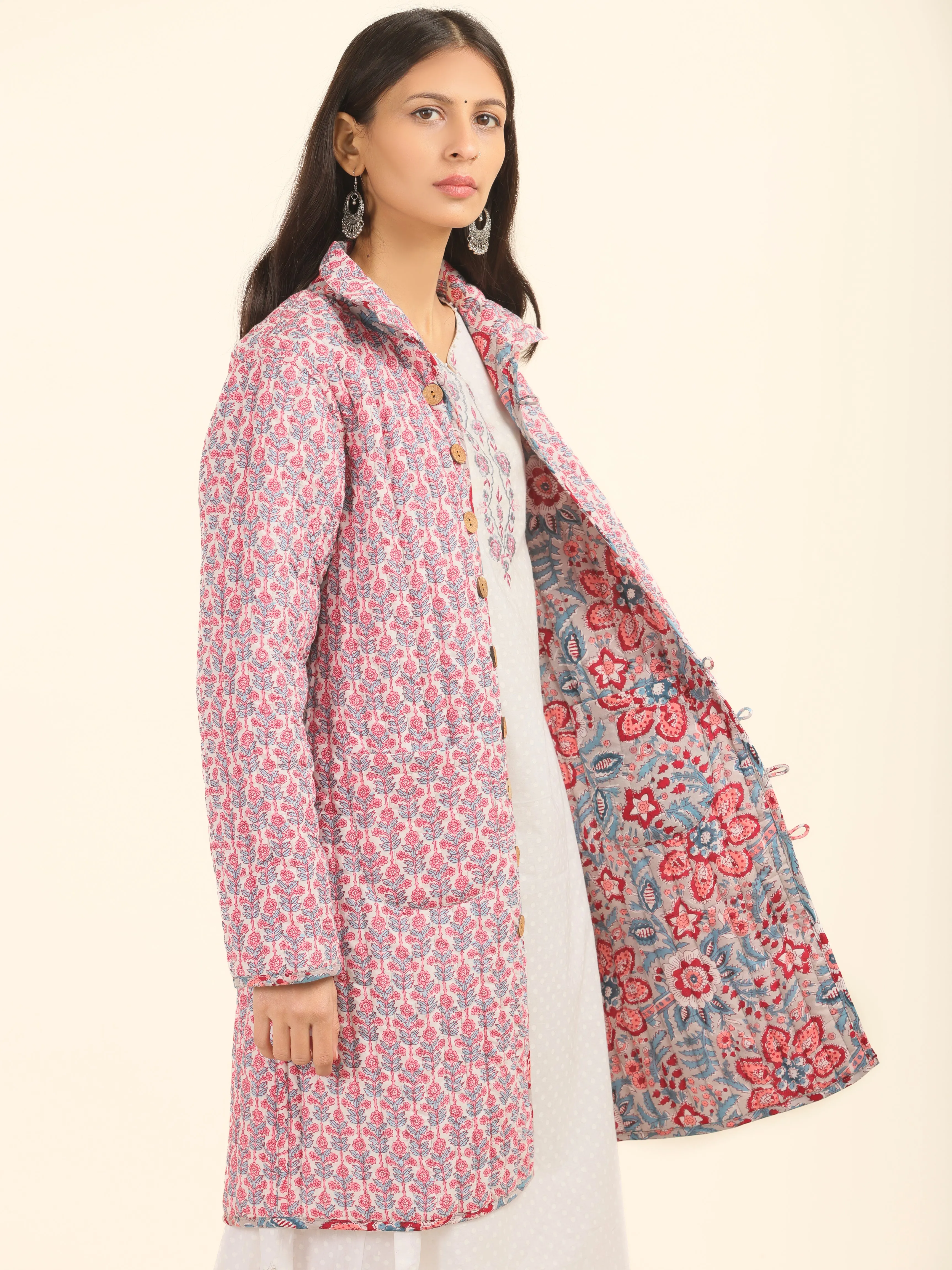 Shishir Farhat Quilted Reversible Jacket