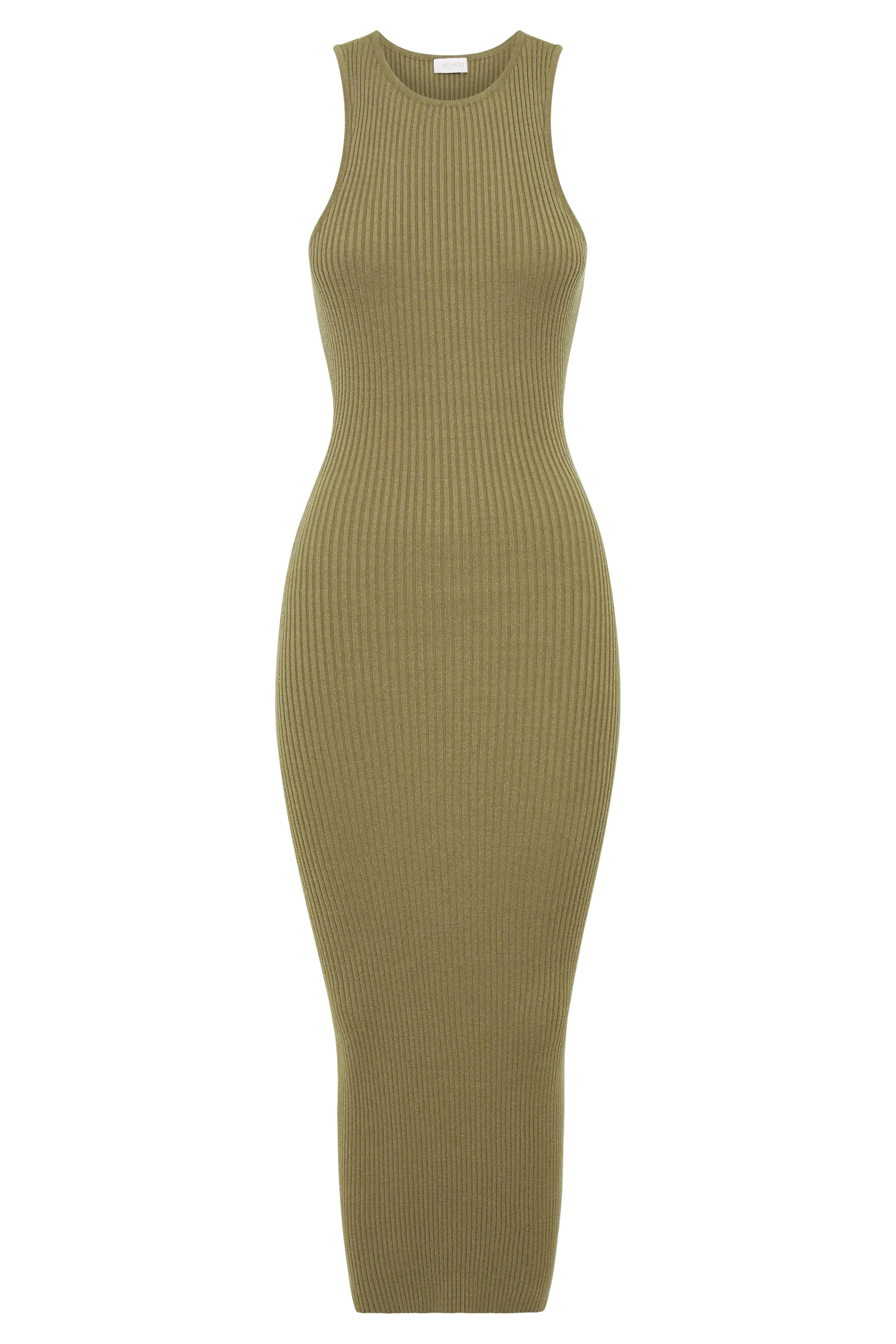 Sienna Knit Midi Dress - Olive