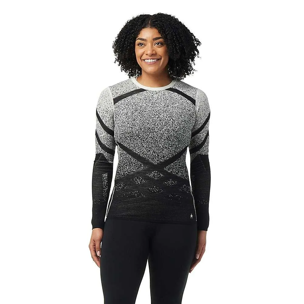 Smartwool Womens Intraknit Thermal Merino Base Layer Pattern Crew