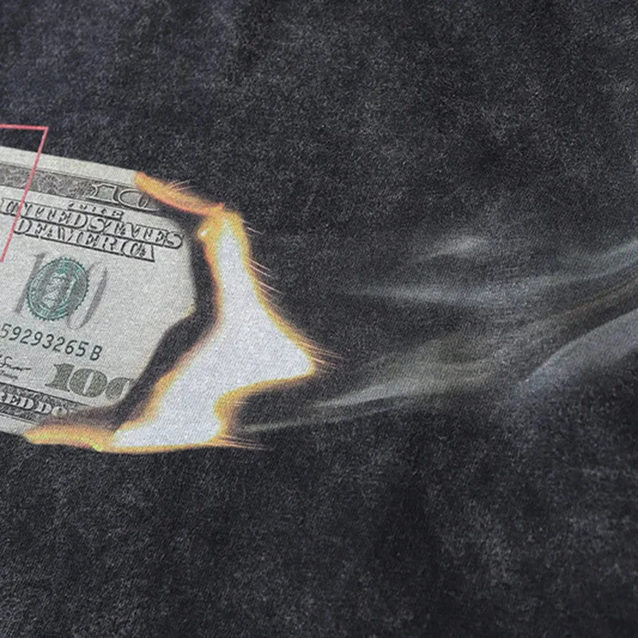 Smokin' Money Acid Washed T-Shirt