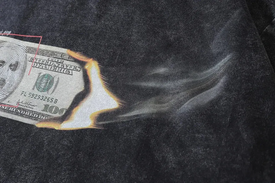 Smokin' Money Acid Washed T-Shirt