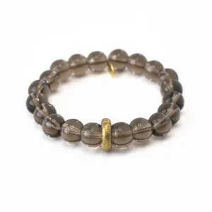 Smoky Quartz Crystal Bracelet | Boho Ring