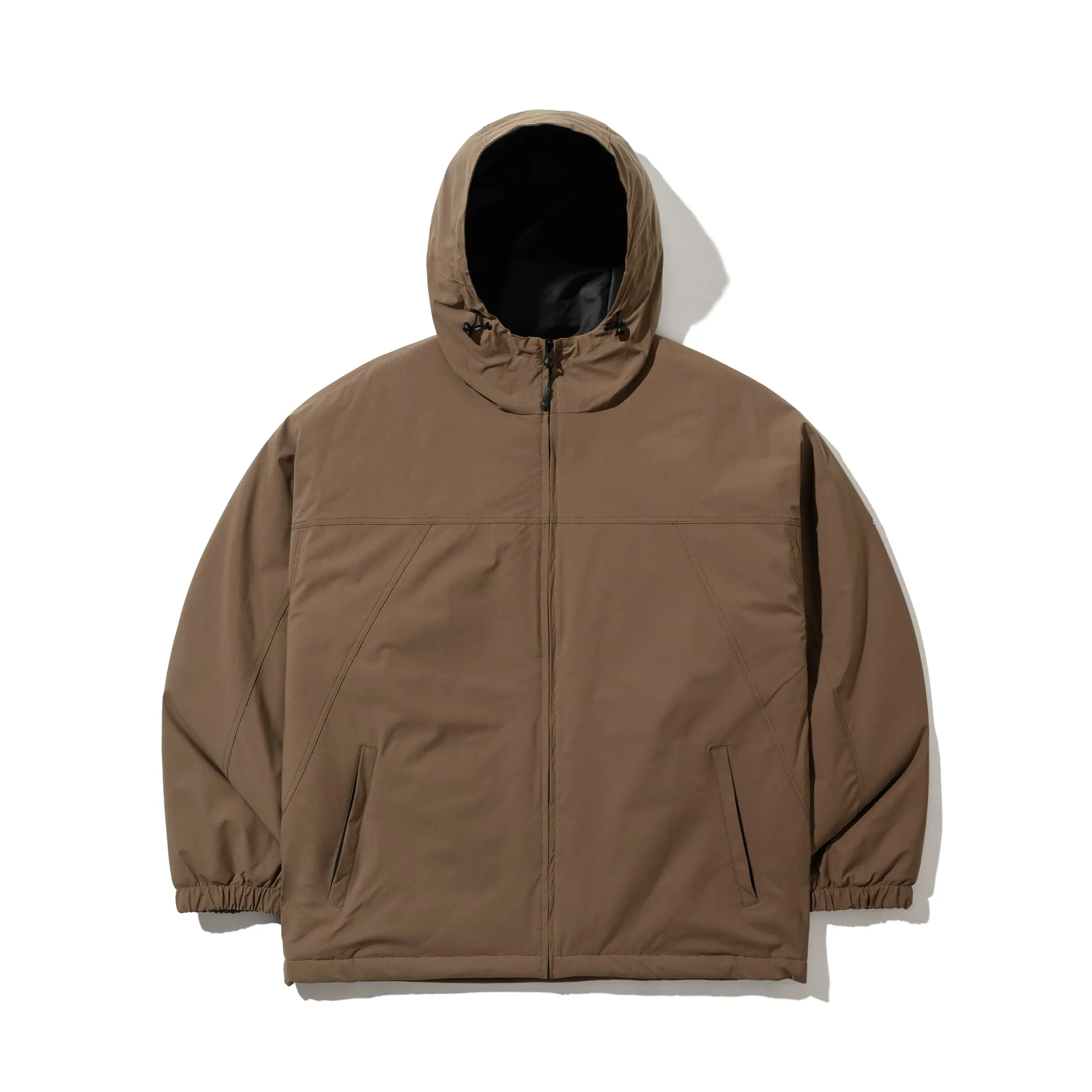 SMOOTH HOODED JACKET KHAKI