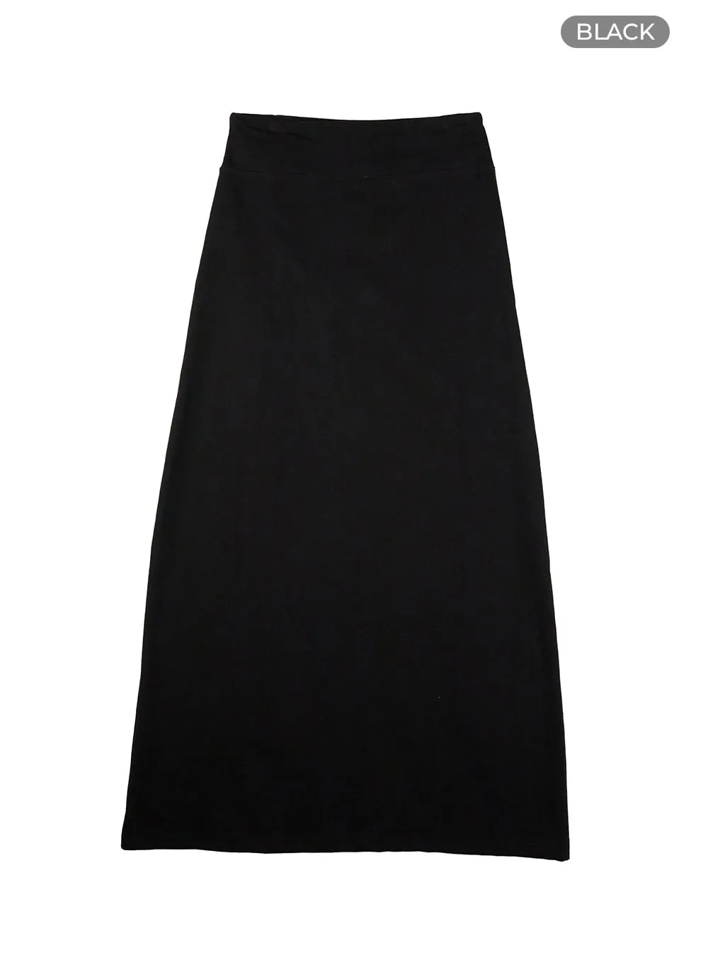 Solid Maxi Skirt IL419