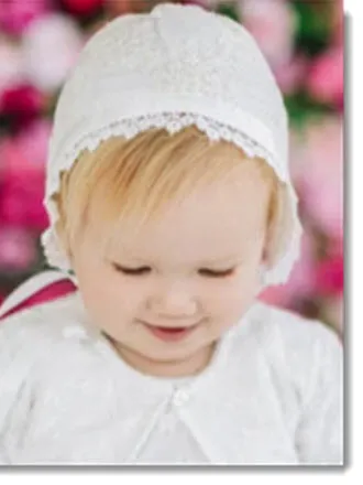 SOPHIA CHRISTENING BONNET - IVORY