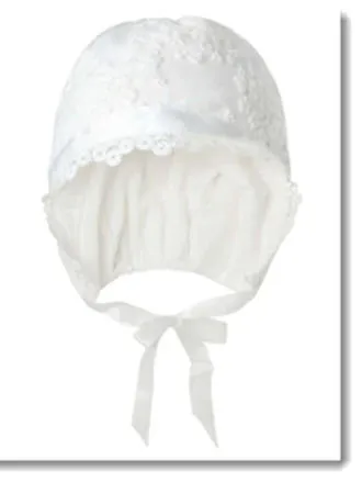 SOPHIA CHRISTENING BONNET - IVORY