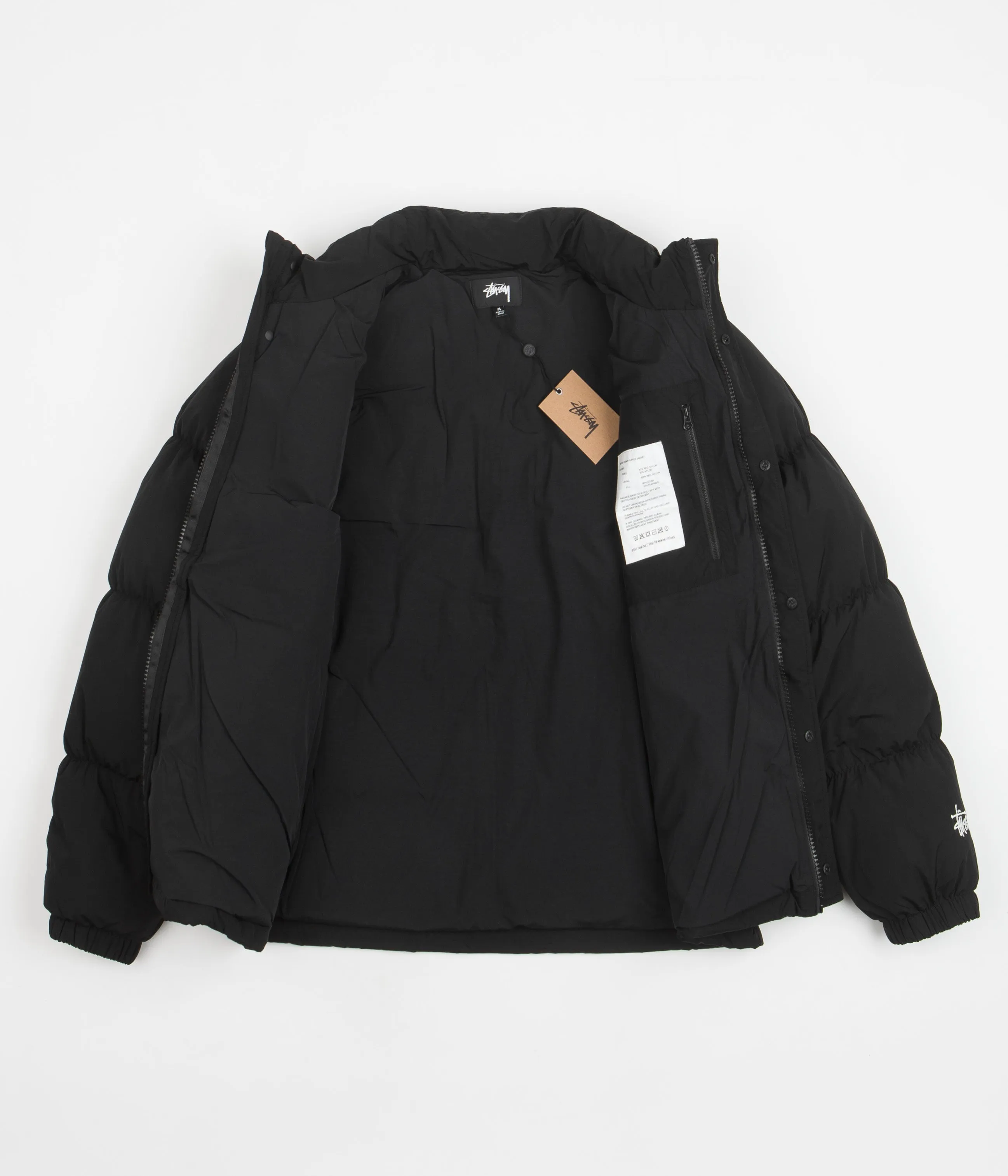 Stussy Ripstop Down Puffer Jacket - Black