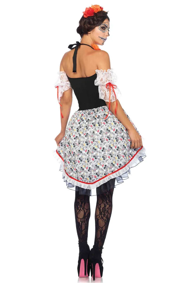 Sugar Skull Senorita Womens Day of the Dead Costume