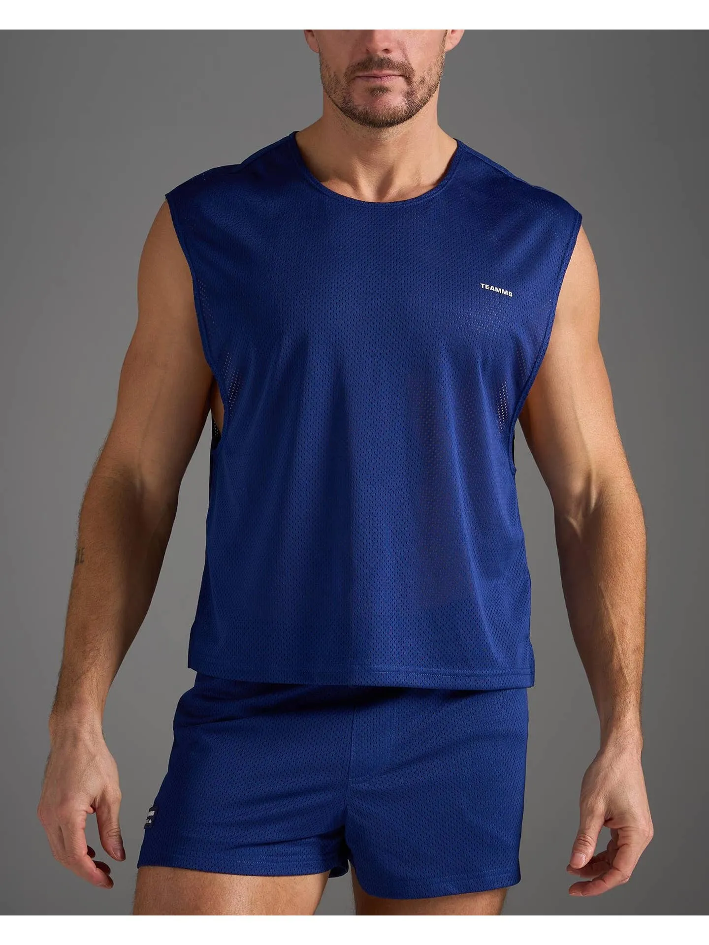 TEAMM8 S.S.C. Muscle Tank - Navy