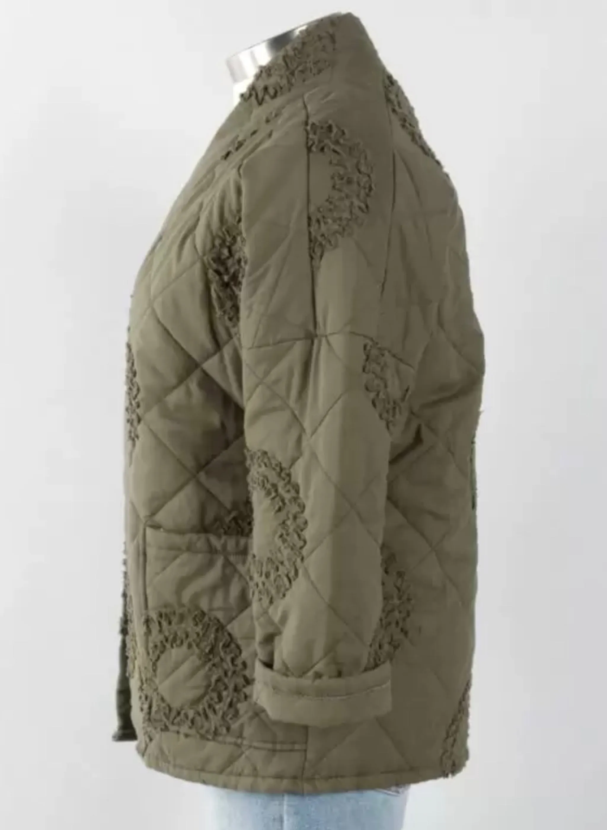 Tempo Paris - Quilt EMB Jacket - Olive