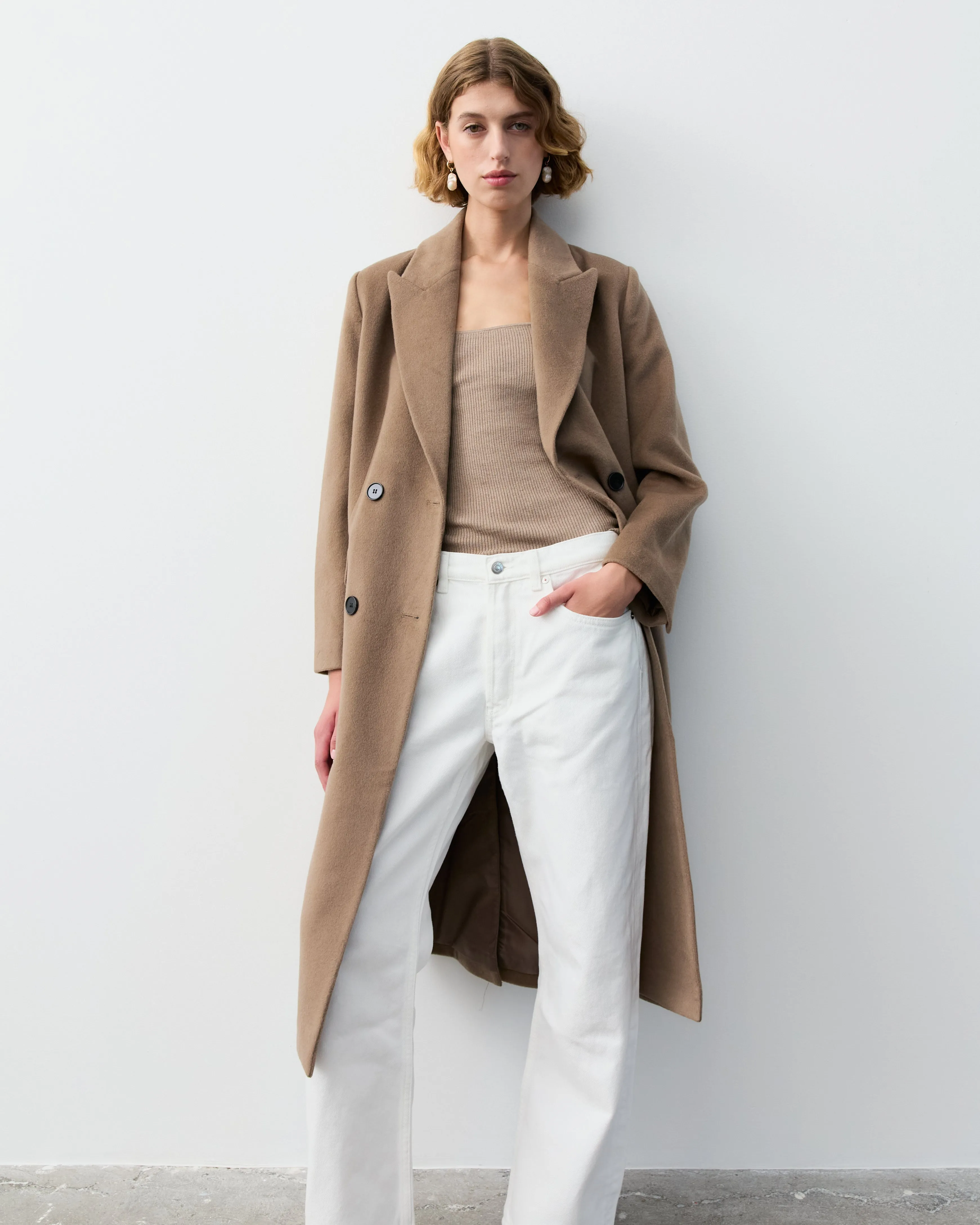 THE NEW YORK COAT- TAUPE