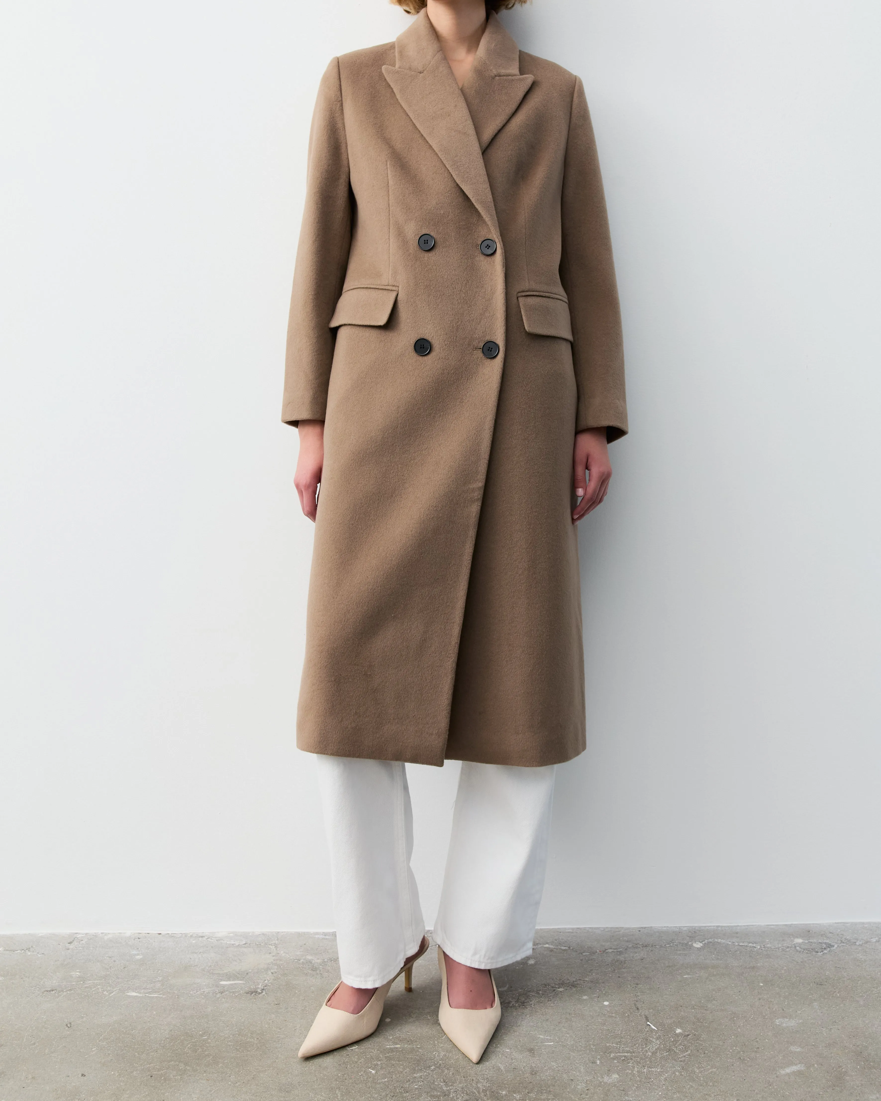 THE NEW YORK COAT- TAUPE