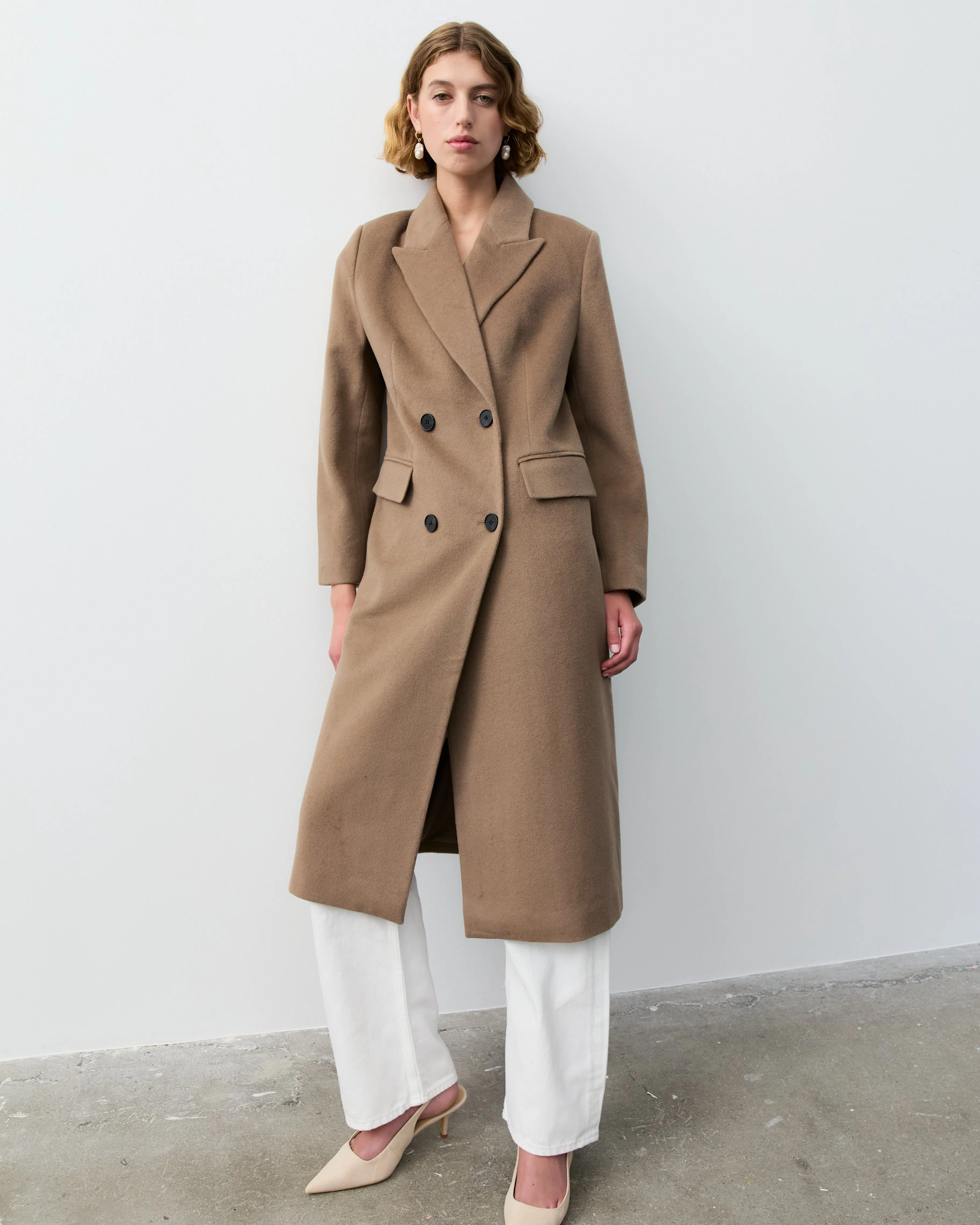 THE NEW YORK COAT- TAUPE