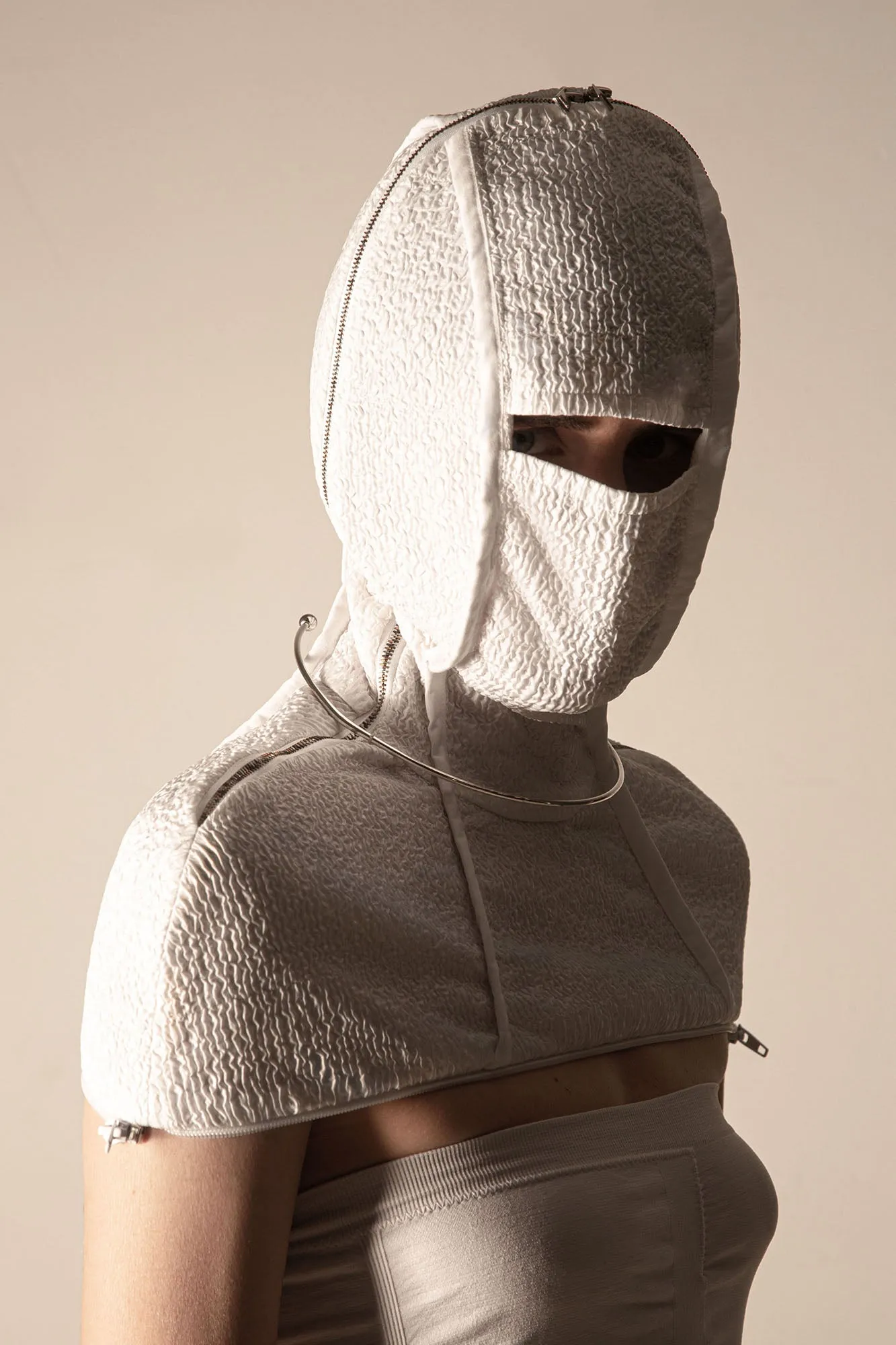 THESIS 3-way transforming piece: dress/hood