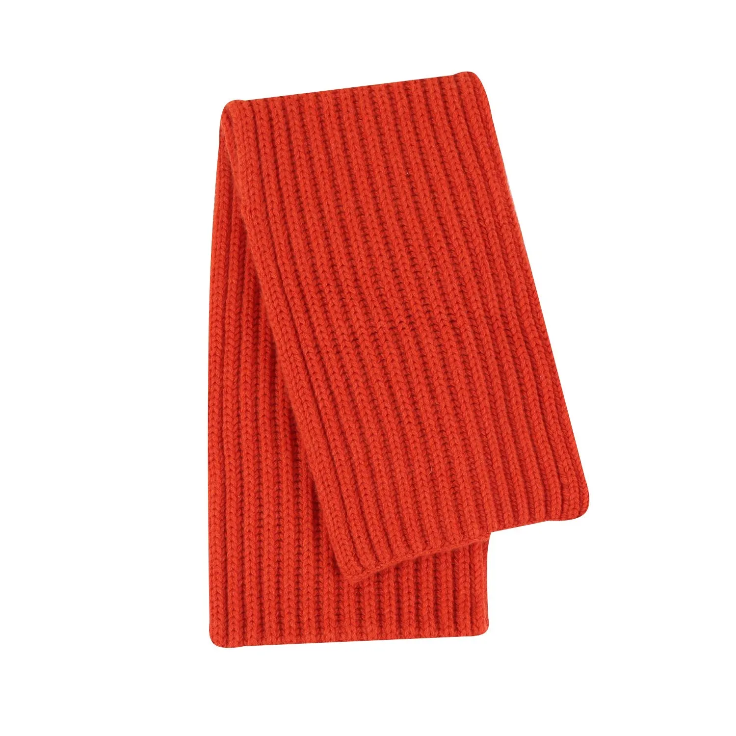 Unisex Ribbed Cashmere Scarf