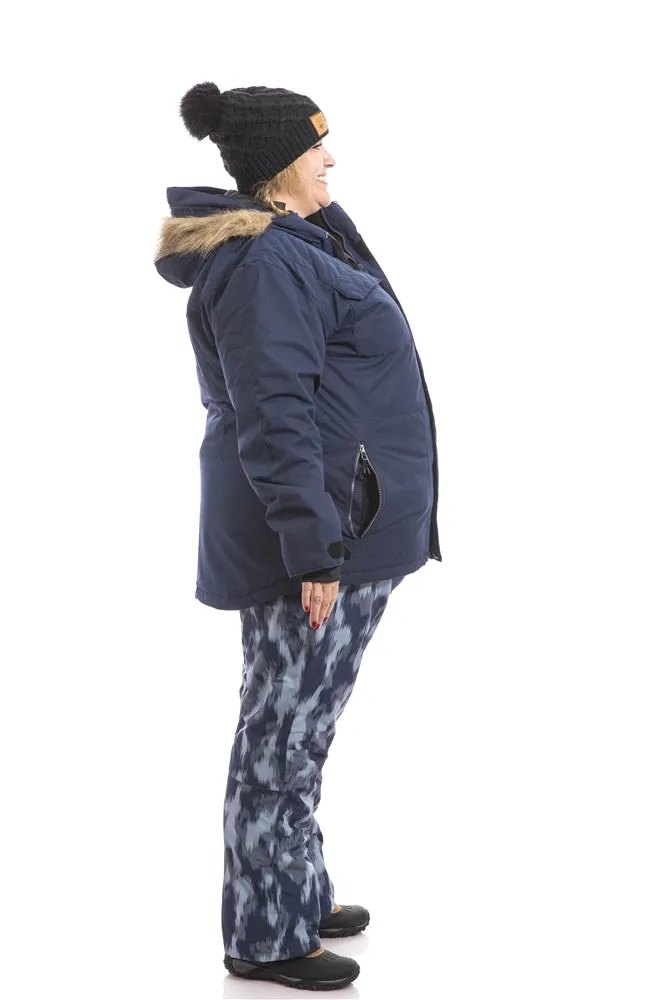 Uptown Plus Size Parka | 21-2210 | Navy