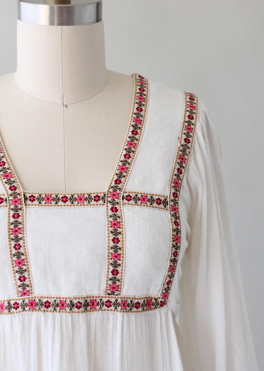 Vintage 1970s Gunne Sax Billowy Sleeves Festival Blouse