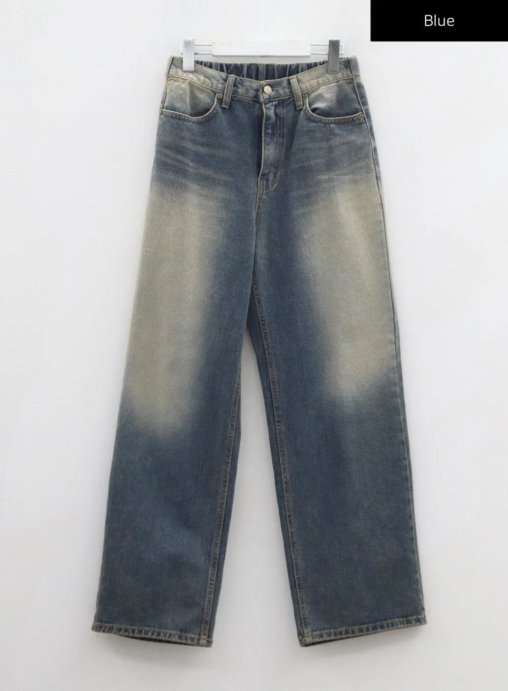 Vintage Washing Wide Jeans CD09