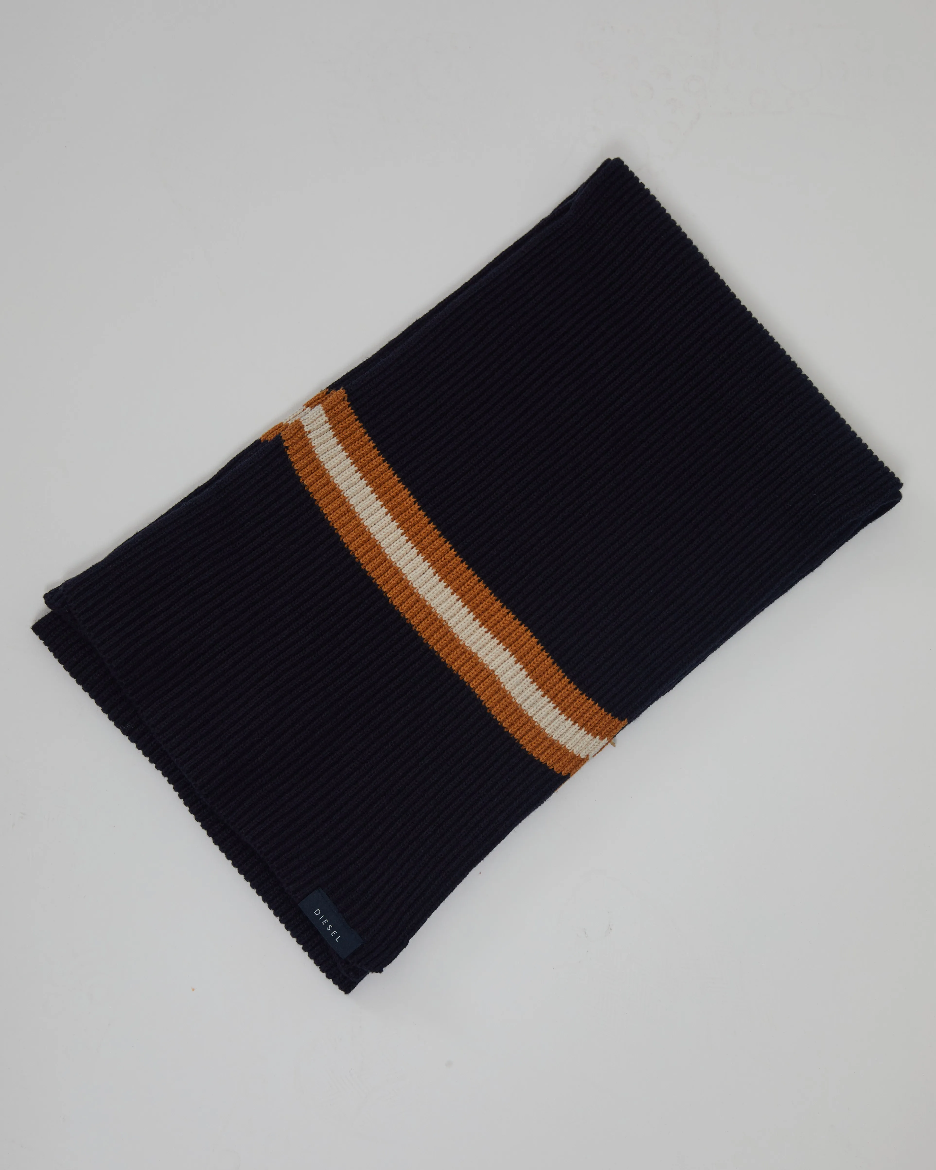 William Scarf Navy/Maple Wood