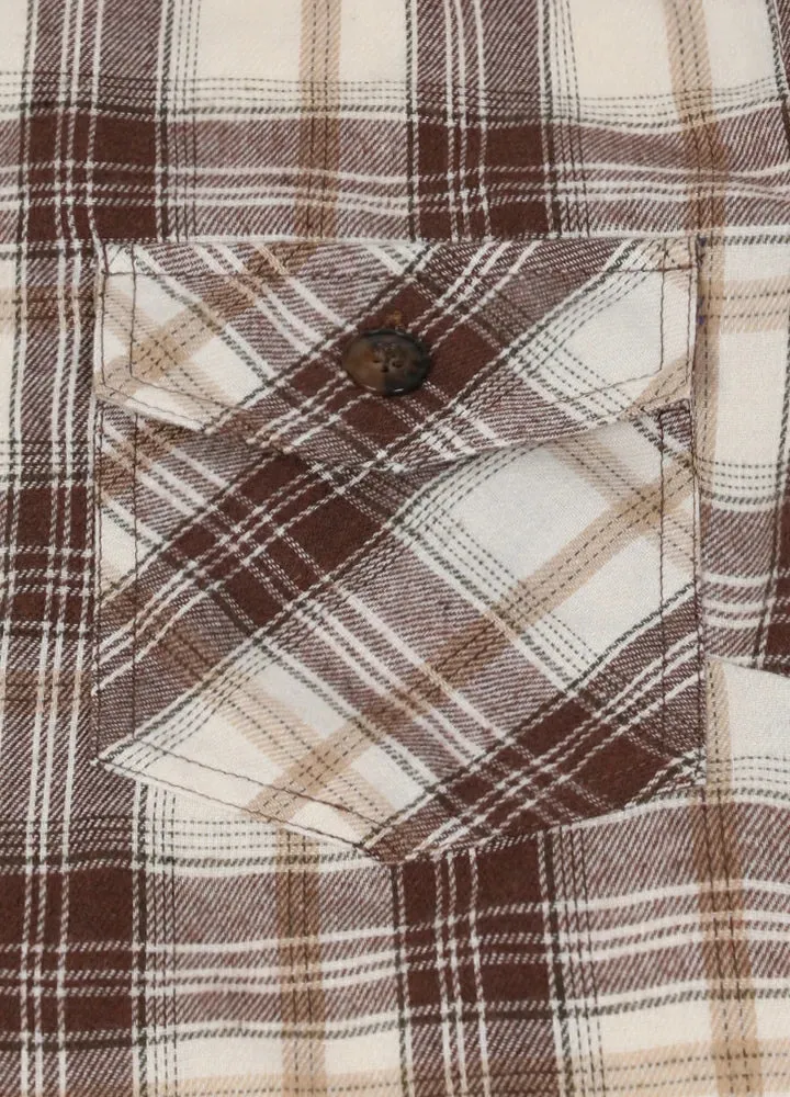 Women's Flannel Shirt Jacket,Sherpa-Lined Plaid