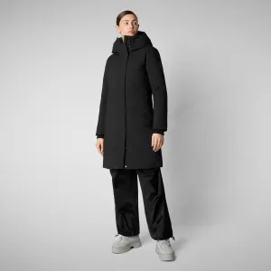 Women's hooded parka Sienna in black