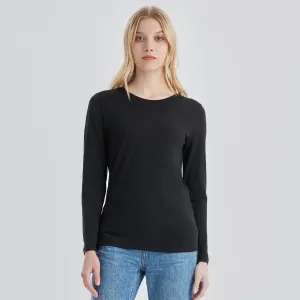 Women's Merino 170g Classic All-Season Base Layer Crew Black