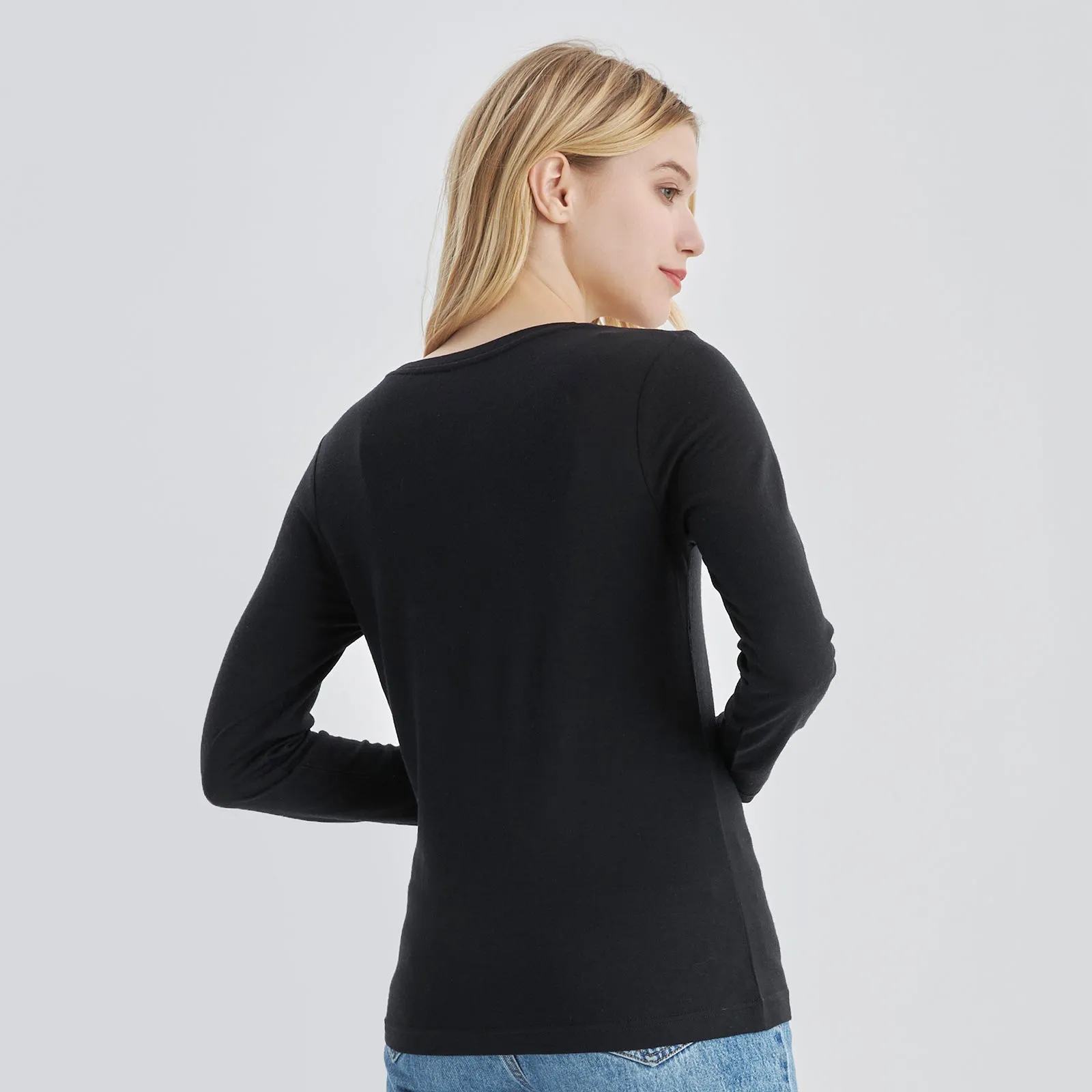 Women's Merino 170g Classic All-Season Base Layer Crew Black