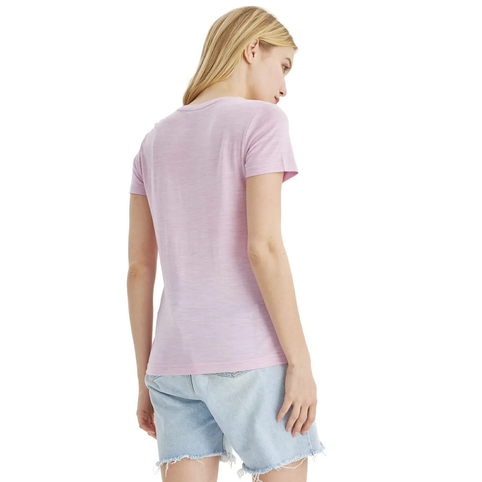 Women's Merino 170g Classic Short Sleeve T-Shirt Pink Heather